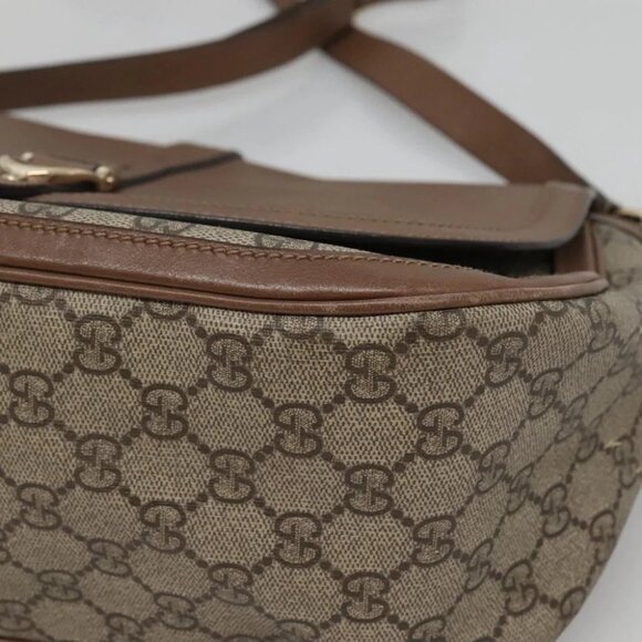 GUCCI GG Supreme Shoulder Bag PVC Beige Gold 336748 Auth 116246 - Picture 10 of 14